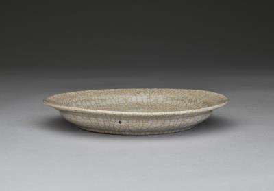 图片[2]-Dish with dark bluish gray imitating Ko ware, Hsuan-te reign (1426-1435), Ming dynasty-China Archive